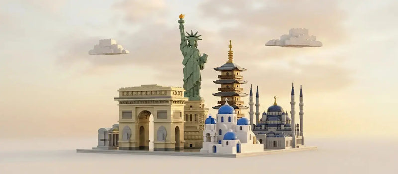 Collection Monuments du Monde - Sets de construction de monuments célèbres en briques compatibles | MyCubeo