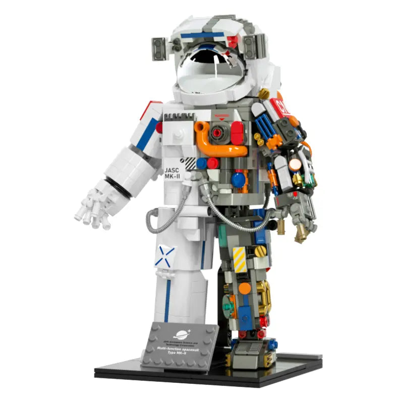 Astronaute Coloré Jaki - Set de construction NASA avec mécanismes internes multicolores visibles